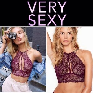 NEW Victoria’s Secret Very Sexy Lace Halter Long Line Bra